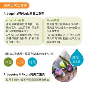 有機特級冷壓初榨橄欖油 250ml：圖片 4