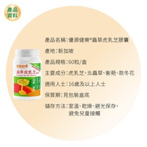 蟲草虎乳芝膠囊Cordyceps Tiger Milk Capsules：圖片 3
